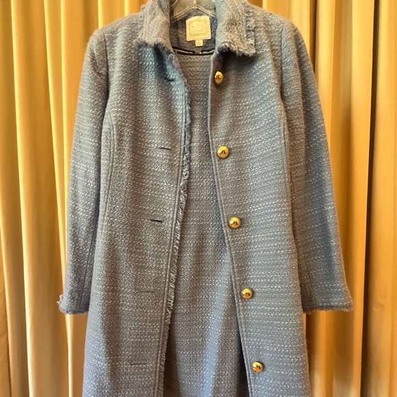 Sail to Sable Blue Coat Dress Set - Picture 2 of 13